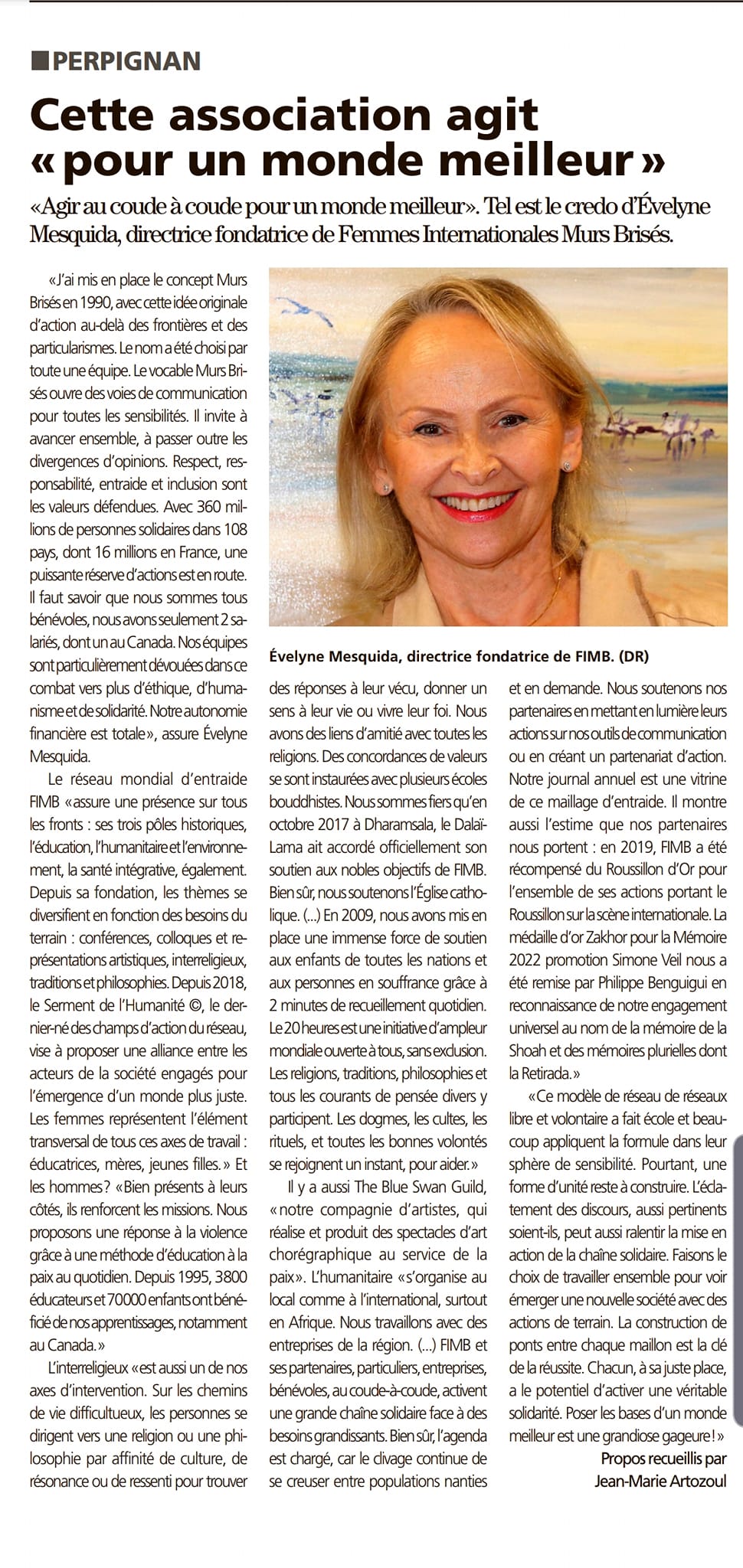 Femmes Internationales Murs Brisés FIMB